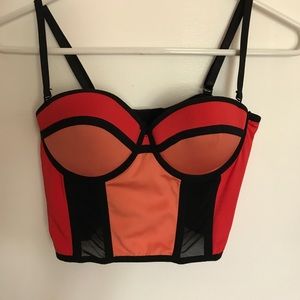 🌞🏴Bebe Color block Bustier🌞🏴