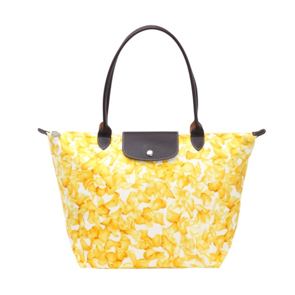Longchamp le pliage "darshan" mini yellow tote