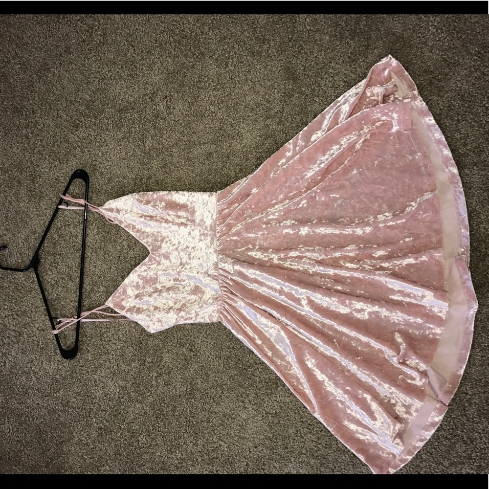Light pink mini dress
