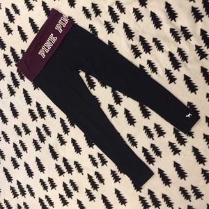 VS PINK YOGA LEGGINGS