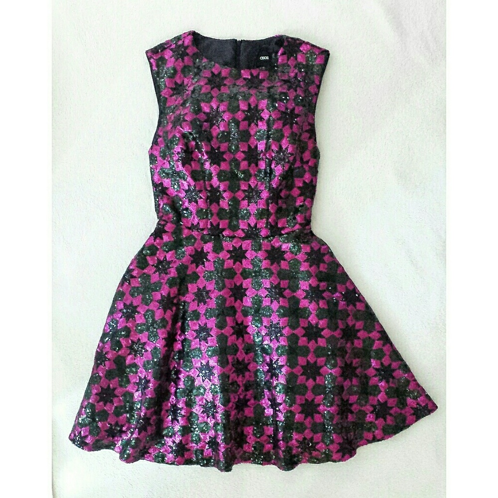 ASOS Star Sequin Tulip Dress NWT Sz US 0