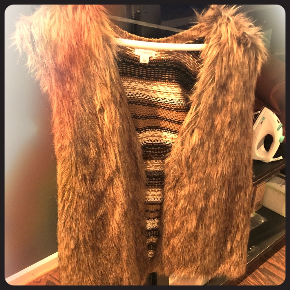 Fur Aztec Vest