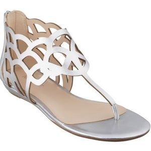 Nine West Wild child sandals in silver