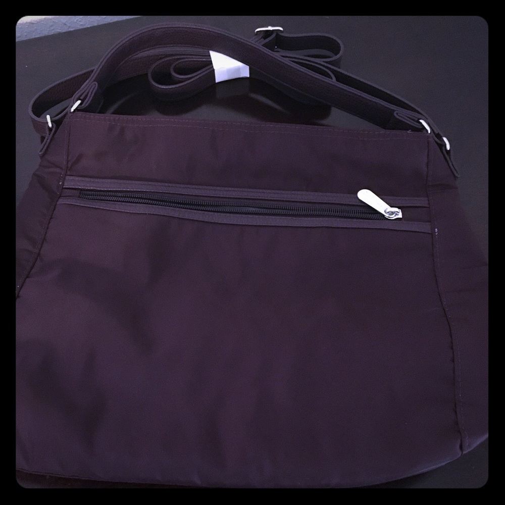 Thirty-One plum-colored satchel, never used.