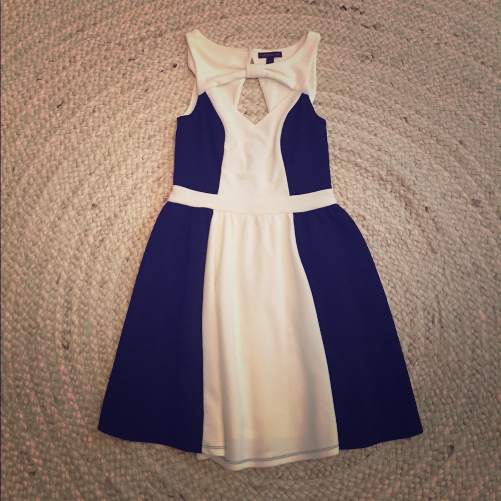 NWOT Material Girl color block dress