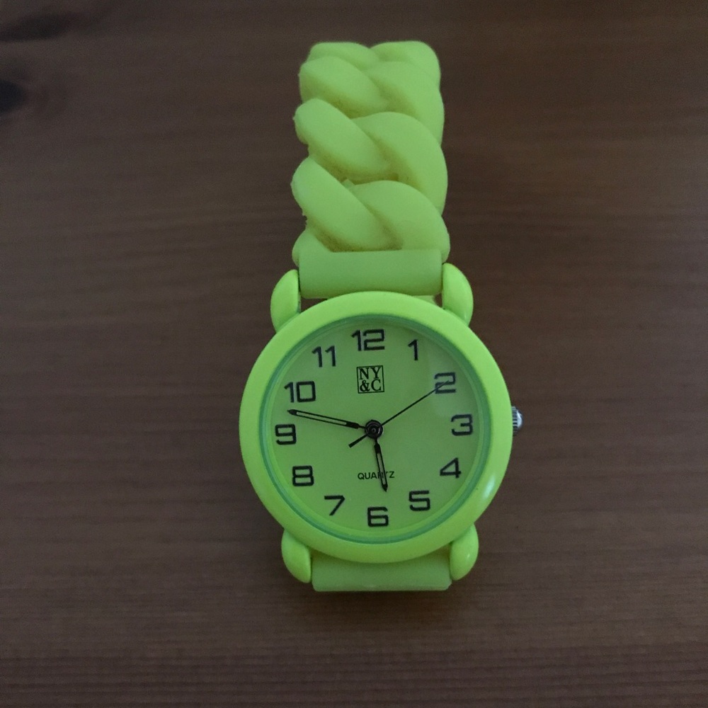 Bright neon green watch