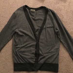 Alternative Apparel gray cardigan sweater, medium