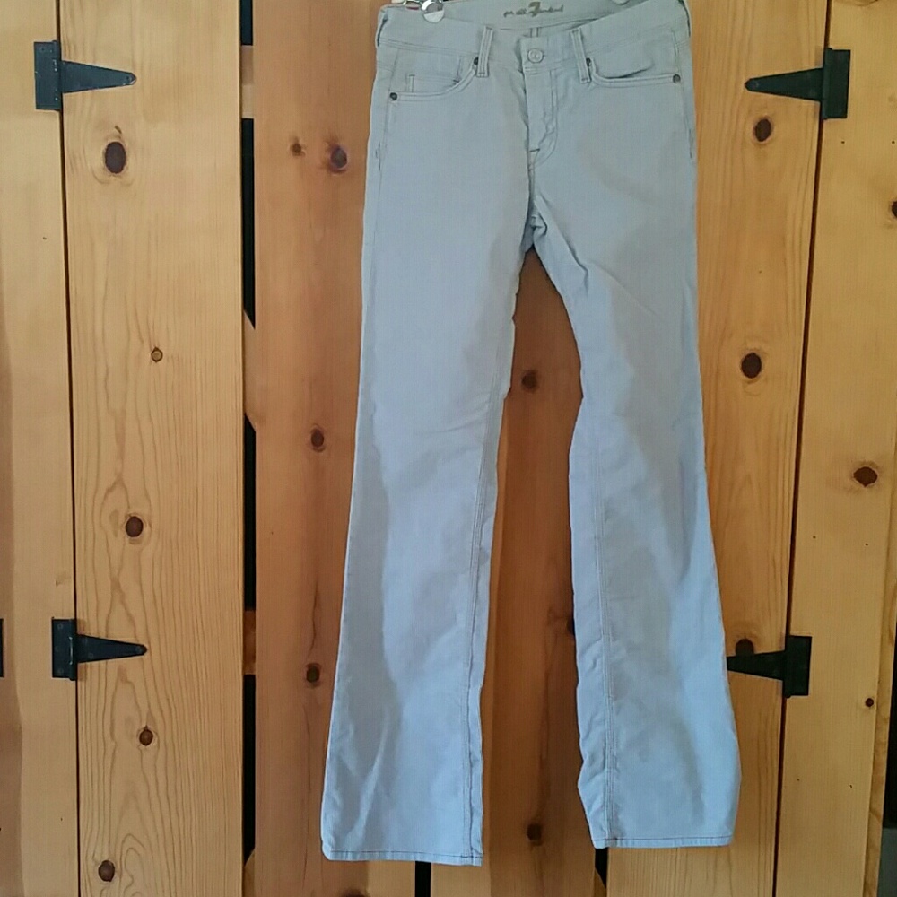 7 For All Mankind Grey Bootcut  Cords