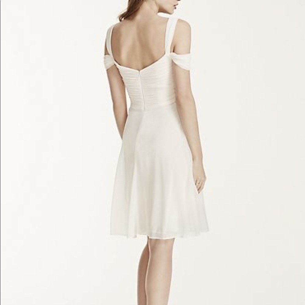 Pale pink split sleeve dress