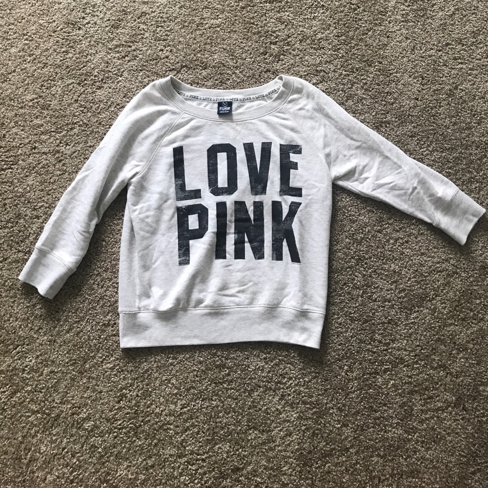 PINK 3/4 length sweatshirt