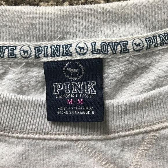 PINK 3/4 length sweatshirt - Picture 3 of 3