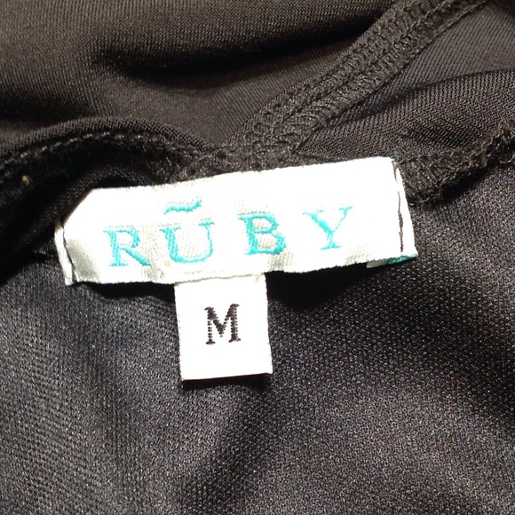 RŪBY Black Medium Women's Dress - Picture 6 of 7