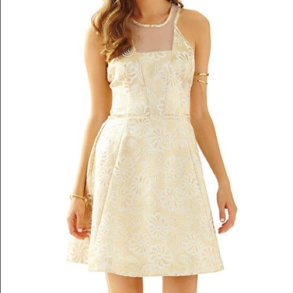 🚫SOLD🚫Lilly Pulitzer gold Dress