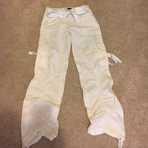 White cargo pants
