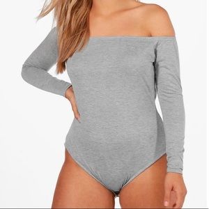 Off the shoulder "Jersey" Bodysuit!