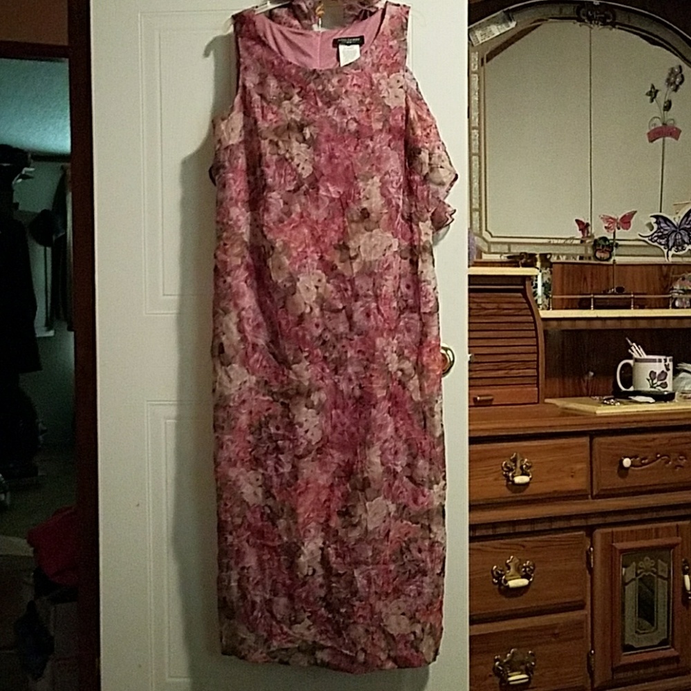 SOLD Lavender/mauve dress w/mtchn jacket S14