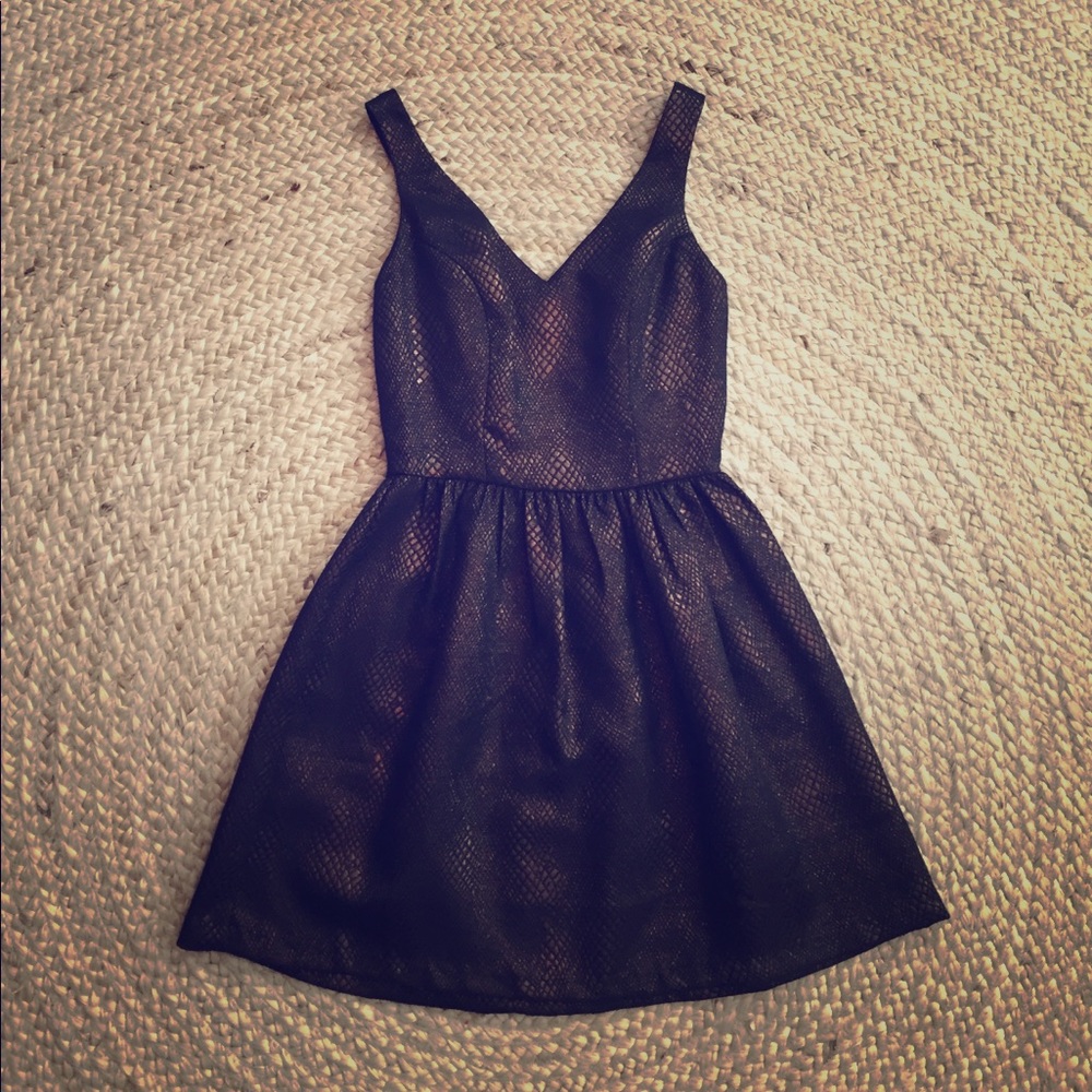Bar III textured mini dress