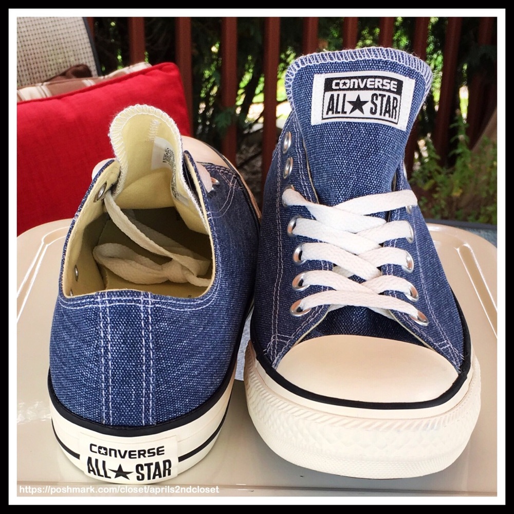 ❗️1-HOUR SALE❗️CONVERSE SNEAKERS WASHED DENIM OX - Picture 5 of 7
