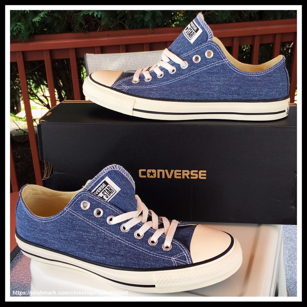 ❗️1-HOUR SALE❗️CONVERSE SNEAKERS WASHED DENIM OX - Picture 6 of 7