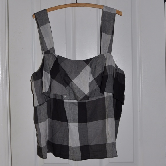 3/$25 New WHO WHAT WEAR Buffalo Plaid Tank Top C4 - Picture 4 of 8