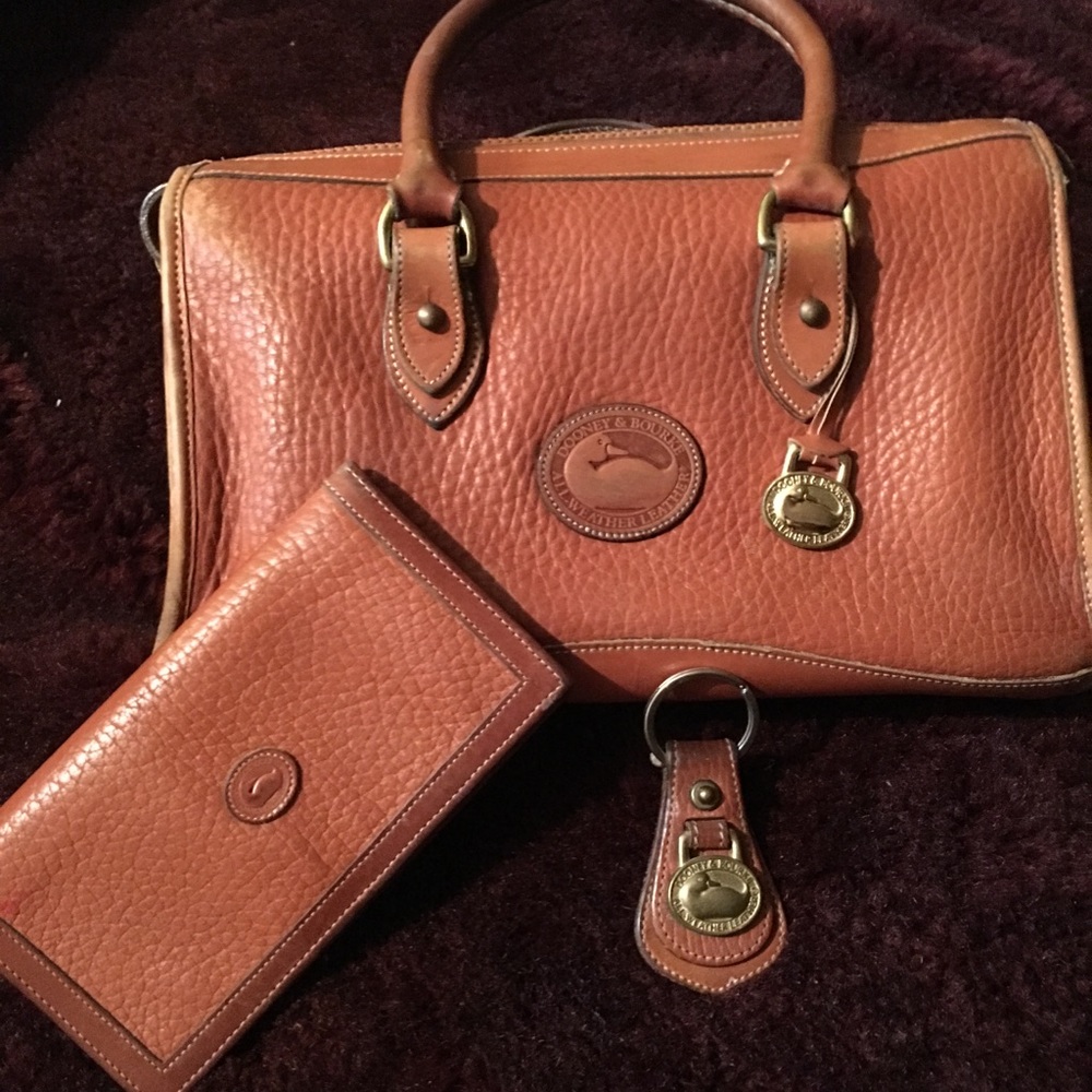 Vintage  Bronze Dooney and Burke satchel