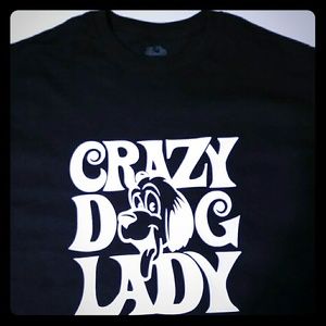 Crazy dog lady tee shirts