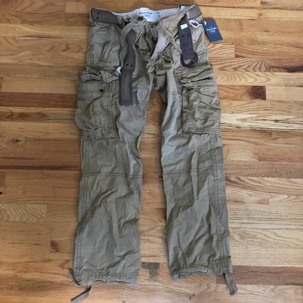 Vintage Abercrombie & Fitch Belted Cargos