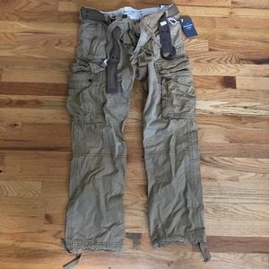 Vintage Abercrombie & Fitch Belted Cargos