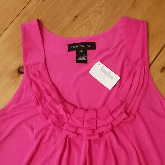 Beautiful “PINK TARTAN” pink top - Picture 1 of 7