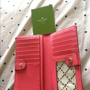 Coral Kate Spade Stacy Wallet