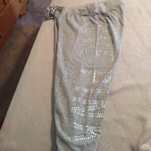 Grey Victoria's Secret sweat pants