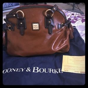 Large Dooney and Burke leather bag