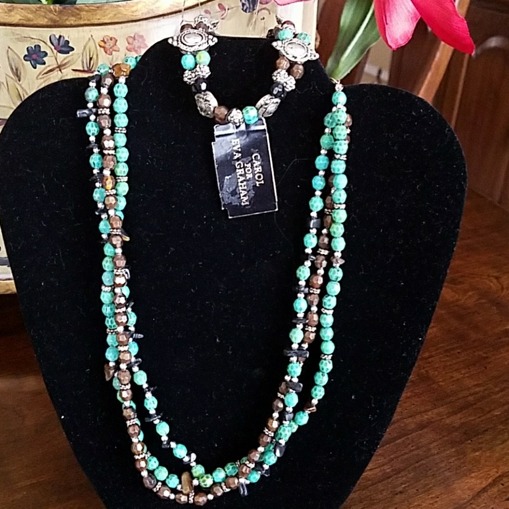 Southwestern-Style Necklace and Bracelet  Beautiful to Wear With Any Outfit