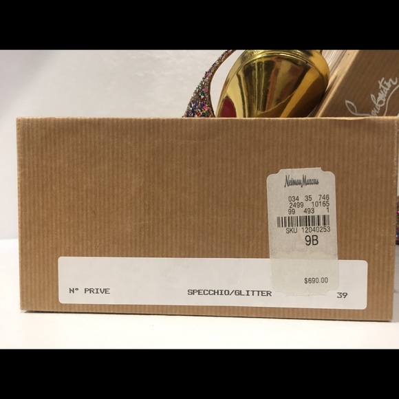 SOLD Authentic Christian Louboutin glitter heels - Picture 5 of 5