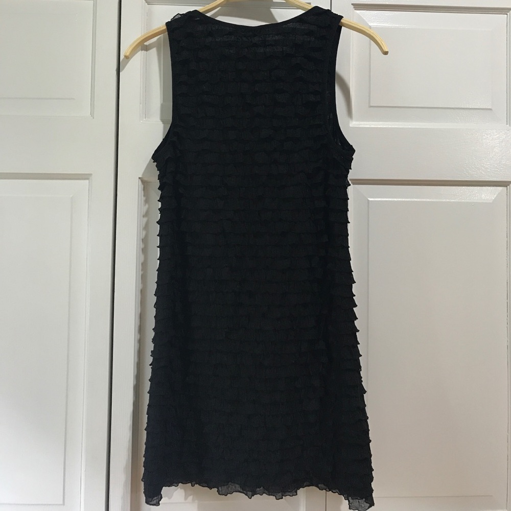 Free People Little Black Ruffled Dress (M) - Picture 3 of 6