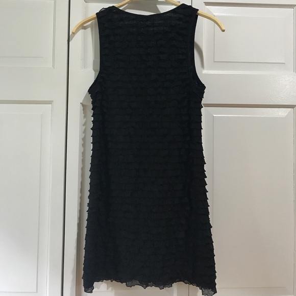 Free People Little Black Ruffled Dress (M) - Picture 3 of 6