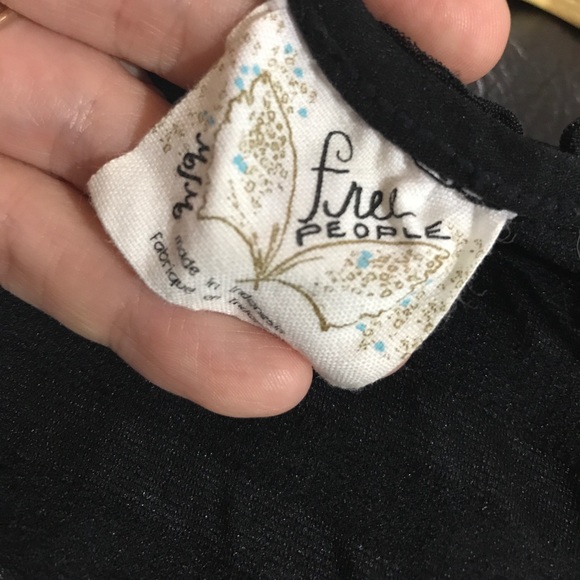 Free People Little Black Ruffled Dress (M) - Picture 6 of 6