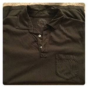J. Crew broken in slim polo shirt, black, medium