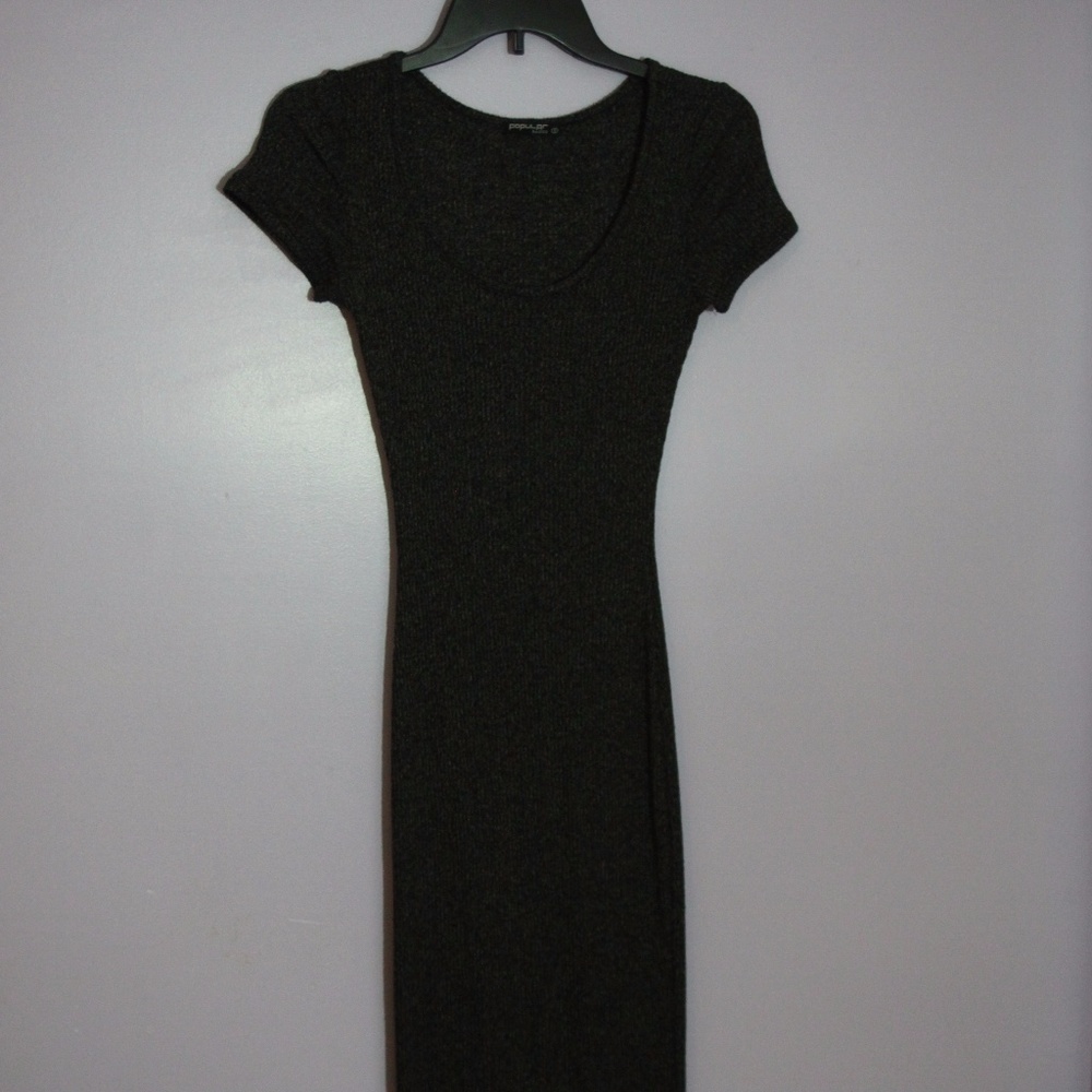 T-shirt Sweater Bodycon Dress Midi