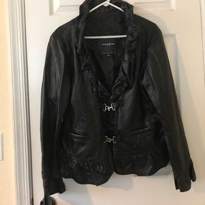 Women leather jacket