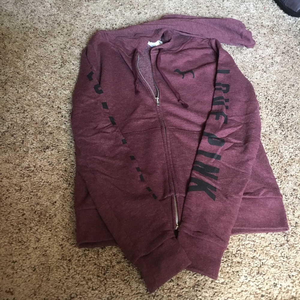 Victoria's Secret maroon hoodie
