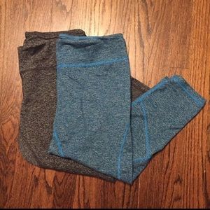 2 Pairs Of Zella Capri Leggings