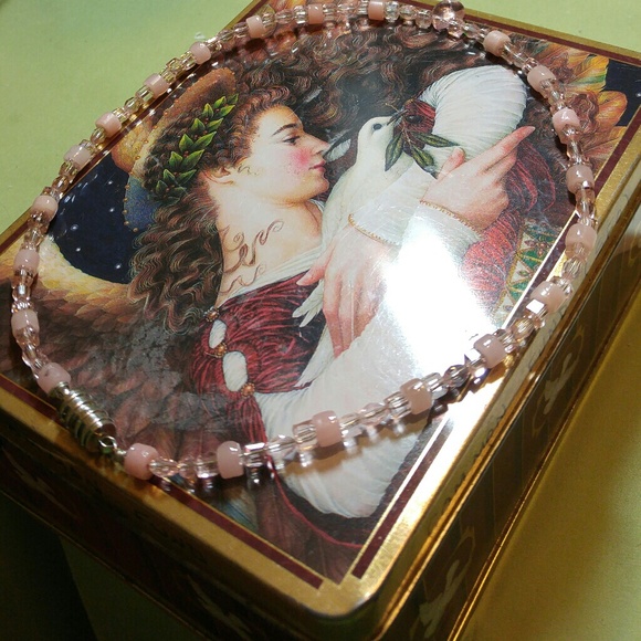 #0070 Peruvian Pink Opal Necklace - Picture 2 of 4