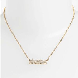 Ariella Nordstrom 'Dream' Script Pendant Necklace