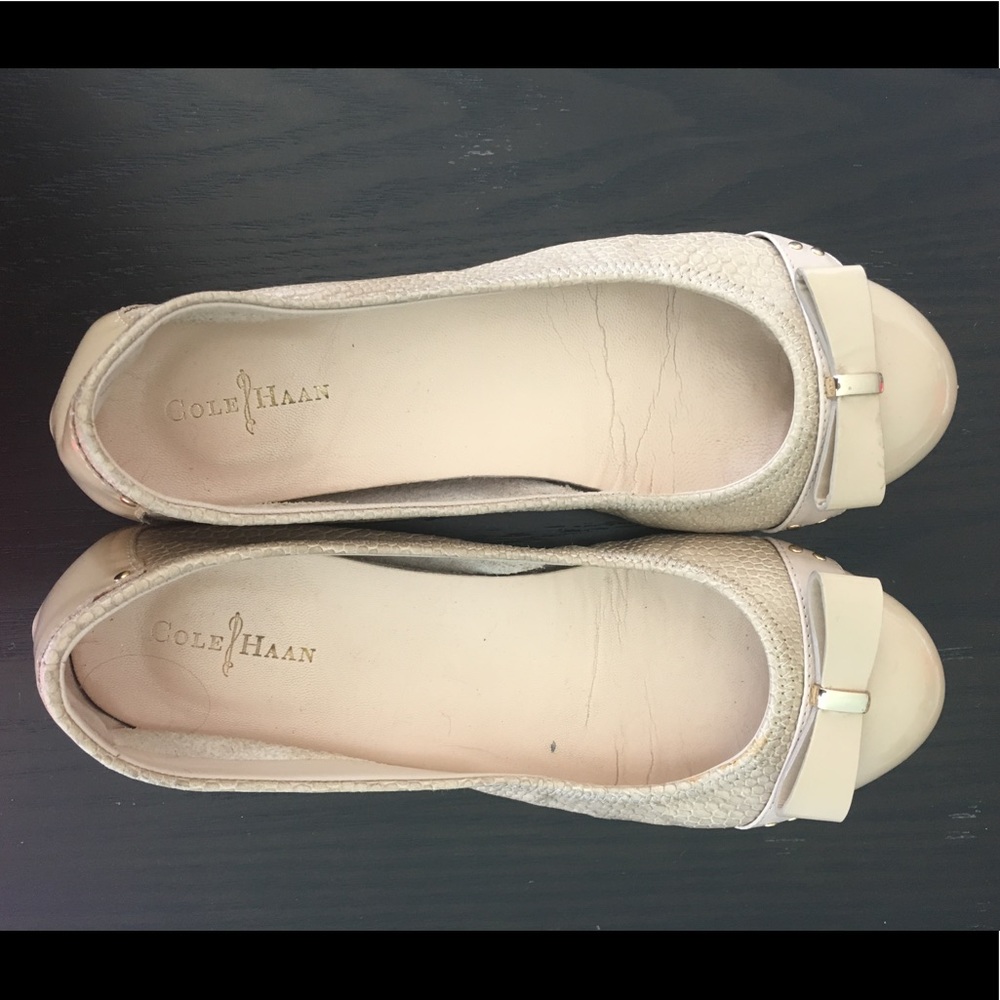 Cole Haan Nike Air tech nude ballet flats
