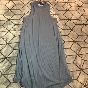 Blue wavy dress