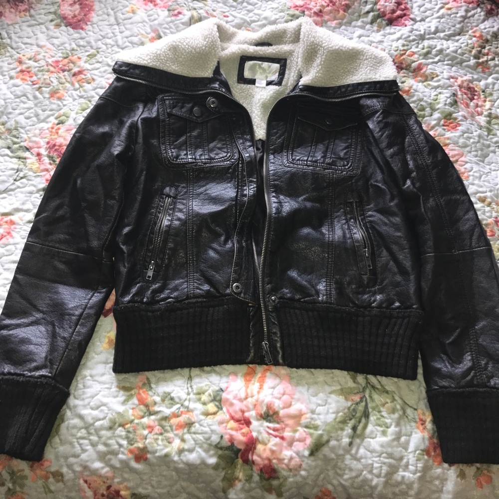 Xhilaration faux leather jacket