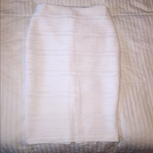Jennifer Lopez White High Waisted Stretch Skirt