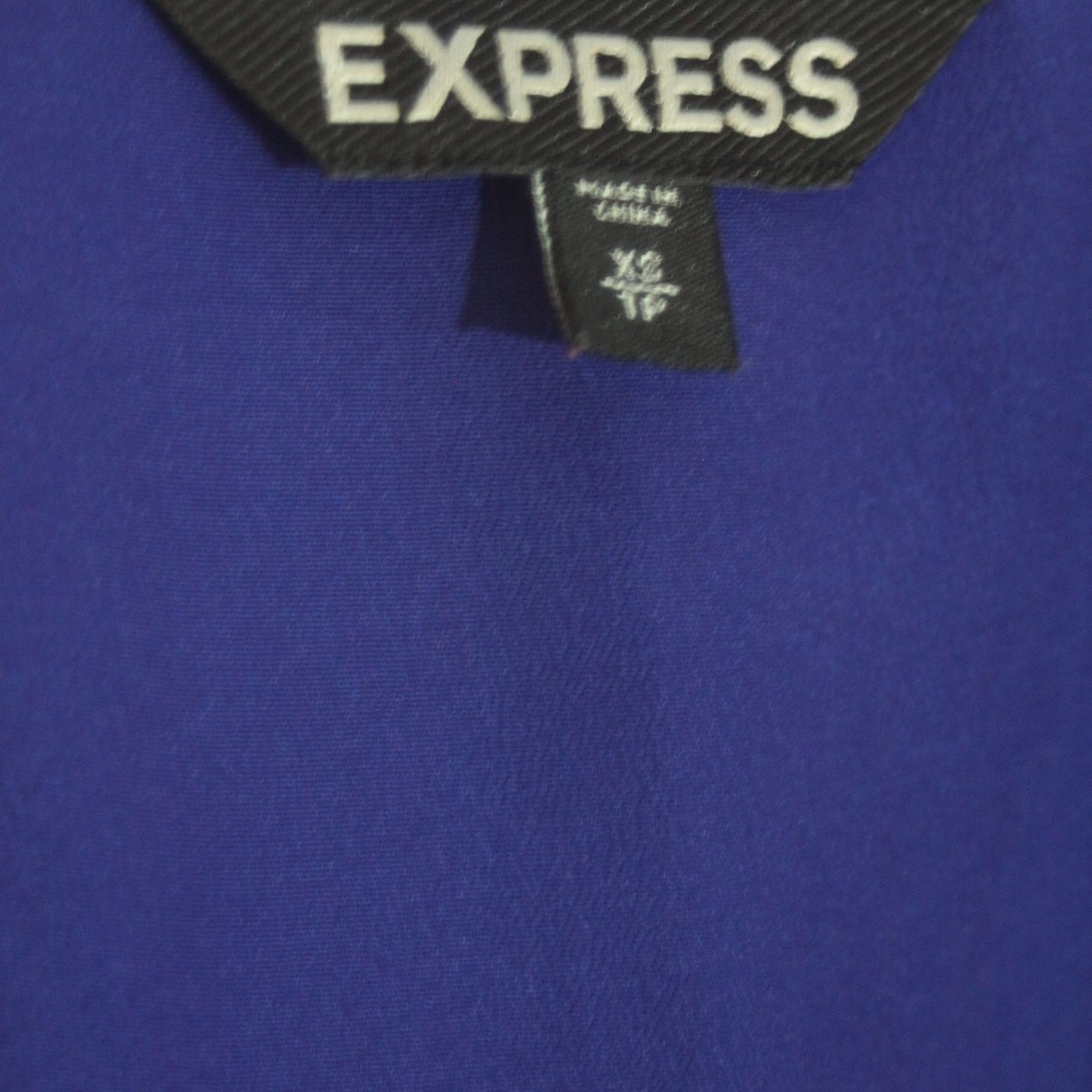 Blue Ruffled Mini Dress - Picture 2 of 4
