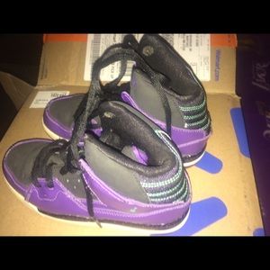 Girls Jordan's Purple/Black shoes toddler size 13
